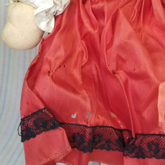1940s Georgene Novelties International Cloth Doll Spain Spanish Girl Vintage Toy - Picture 5 of 10